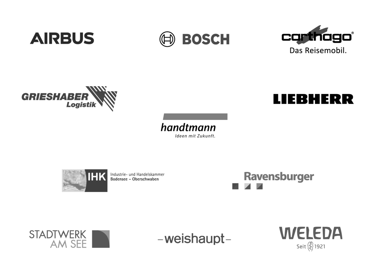 Logos der Dualen Partner von Digital Business Management