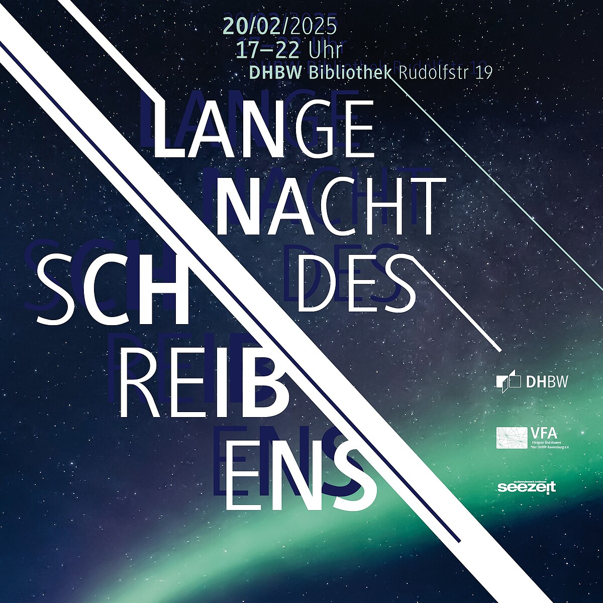 Plakat Lange Nacht des Schreibens